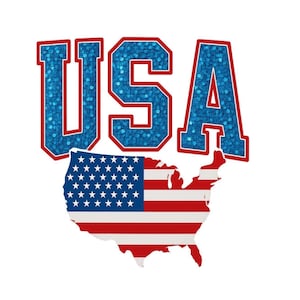 Glitter 4 juli png, VS png, sublimatie VS, glitter Sparkly shirt VS png, kaart van Amerika png, retro 4 juli, trendy 4 juli png