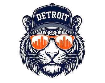 Tiger Svg, Tiger Png, Detroit Baseball Svg, Detroit Baseball Png, Cricut Design
