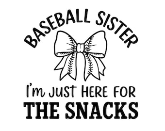 Baseball Sister SVG PNG: Sports Fan Digital Download