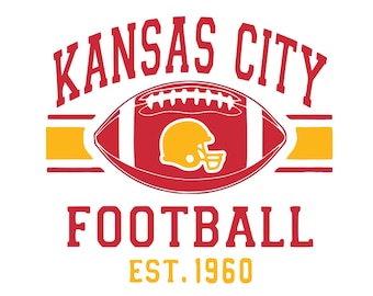 Kansas City Football SVG: Cricut & Silhouette Cut-bestanden (digitale download)