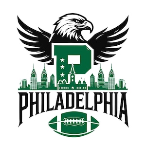 Philadelphia Football Inspired Design for Printing, Cutting and Sublimation & - Svg, Eps, Png, Dxf, Cricut, Silouhette