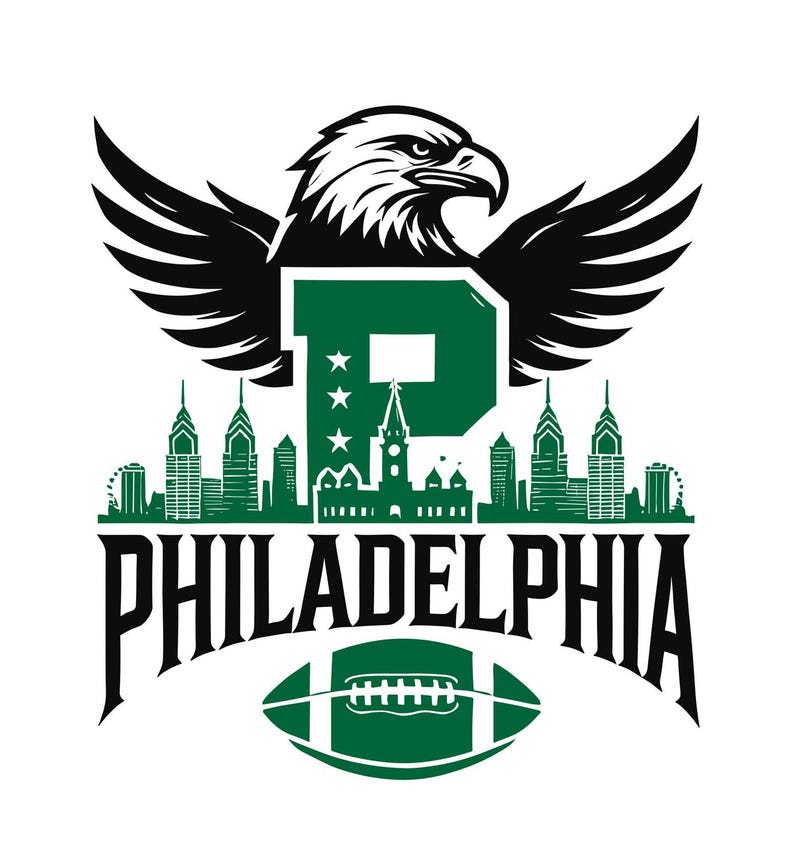 Philadelphia Football Inspired Design for Printing, Cutting and ...