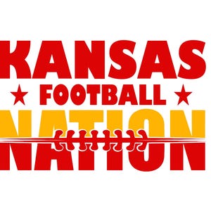 Kansas City SVG, Kansas City PNG, clipart di football, Chiefs SVG, Chiefs PNG, Design di football americano di Kansas City, Kansas Chiefs SVG