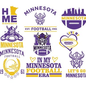 Minnesota Football Fan Art: SVG, PNG Dateien für Cricut