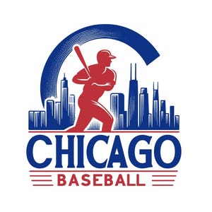 Chicago Baseball - SVG, EPS, PNG, Cricut and Silhouette Studio