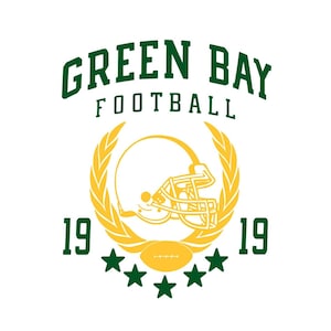 Green Bay Football SVG - Vintage Team Design (Digitaler Download