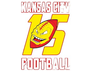 Kansas City Football SVG: Cricut & Silhouette Cut Files (Digital Download)