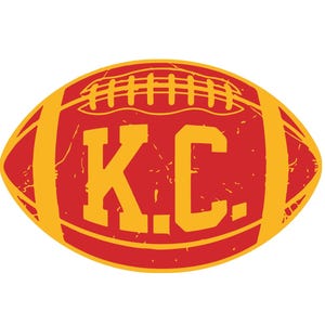 Kansas City SVG, Kansas City PNG, clipart di football, Chiefs SVG, Chiefs PNG, Design di football americano di Kansas City, Kansas Chiefs SVG