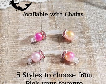 Five Styles to choose from - Mermaid Fake Barbells  - Chains or No Chains - b-098