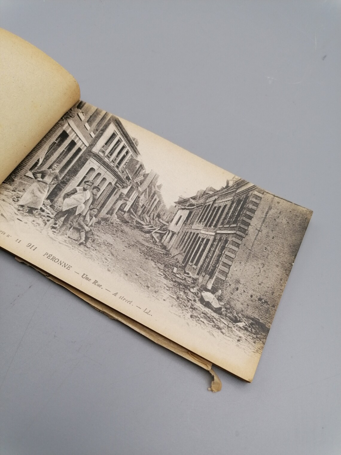 Antique Ww1 1914 French Postcard Book 18 Cards Carte Postale Etsy India