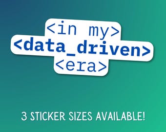 Swift Inspired Data Driven Era Vinyl Sticker For Data Lovers Data Analyst Data Driven Enthusiast Analyst Laptop Water Bottle Decoration