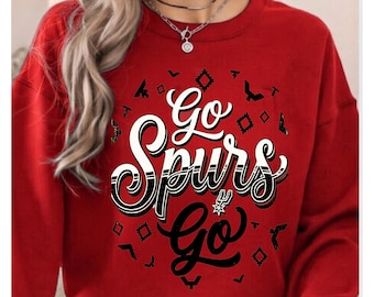 Go Spurs Go PNG San Antonio Basketball Fan Shirt Design Retro Western Sports Tee Sublimation Digital Download Texas Spirit Graphic