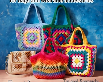200+ Crochet Bag Patterns Mega Bundle | Boho, Modern, Vintage Styles | Tote, Pouch, Purse & Clutch PDF Library | Ultimate Instant Download