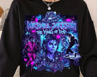 Michael Jackson PNG King of Pop Digital Design Retro 80s Music Shirt PNG Sequin Glove Pop Art Music Legend Sublimation MJ Fan Gift Apparel