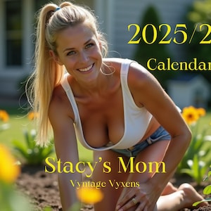 Mamma di Stacy: un calendario Vyntage Vyxens, regalo per lui, regali per lei, regali di compleanno, calendario sexy