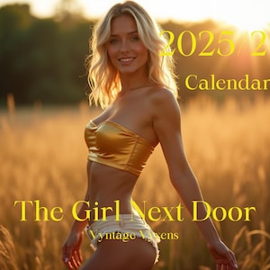 The Girl Next Door: A Vyntage Vyxens Calendar, gift for him, gifts for her, birthday gifts, sexy calendar, girl calendar, pinup calendar