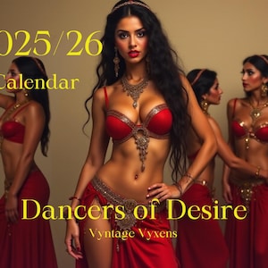 Dancers of Desire: A Vyntage Vyxens Calendar, gift for him, gifts for her, birthday gifts, sexy calendar, girl calendar, pinup calendar