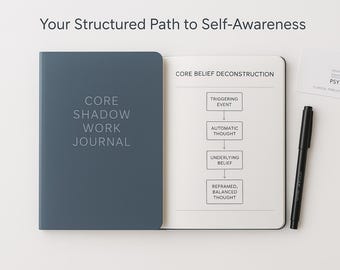Shadow Work Reading Journal: Self-Reflection Workbook (42-Page Printable PDF)