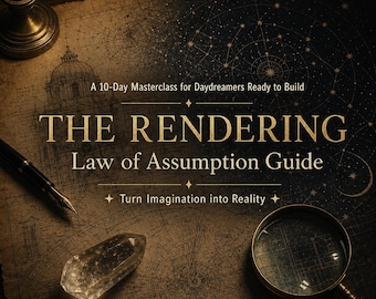 Law of Assumption Guide | Conscious Daydreaming Masterclass Manifestation Workbook | Neville Goddard Method | Digital PDF