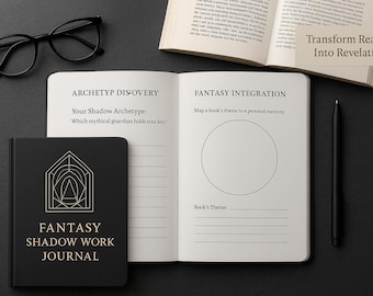 Fantasy Shadow Work Reading Journal, Printable Grimoire for Self Discovery