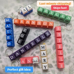 Fidget clicker personalizzato stampato in 3D, portachiavi, bomboniera, regalo ASMR sensoriale con clic.