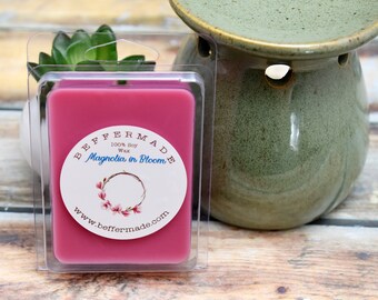 Magnolia in Bloom Wax Melts, Magnolia Soy Wax Melt, 3 oz