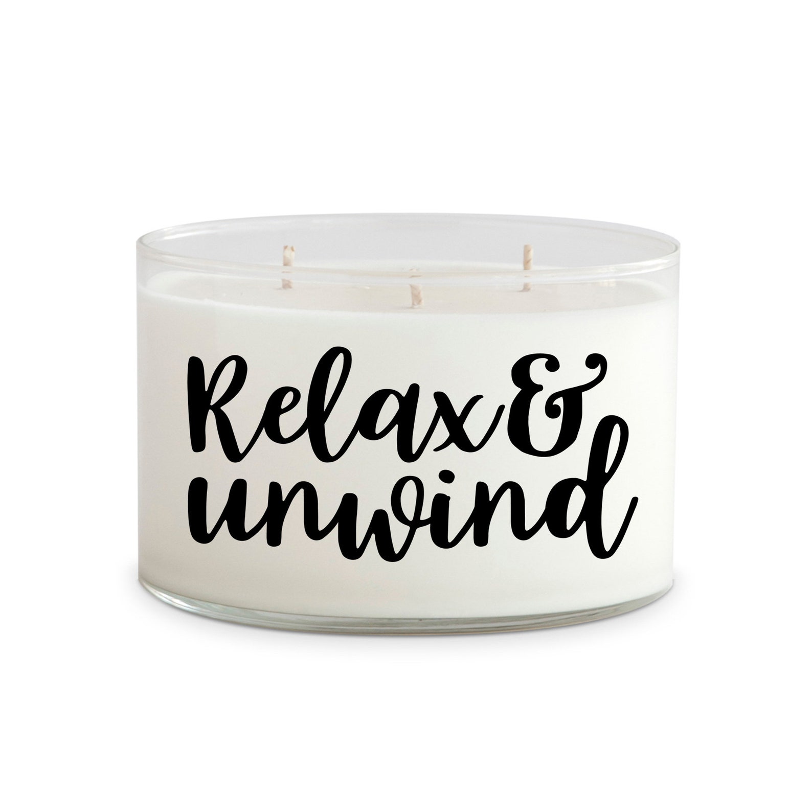 Relax and Unwind 14 oz 3 wick Soy Candle Etsy