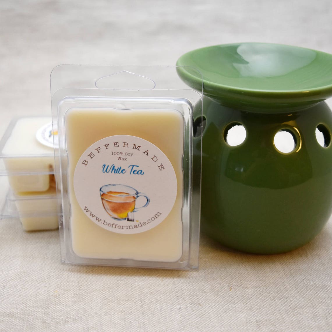White Tea Wax Melts 3oz White Tea Soy Wax Melt Multilayered Etsy