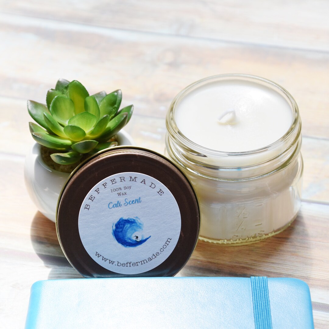 Cali Candle 4 Oz Soy Candle Hollister Type Socal Type Etsy