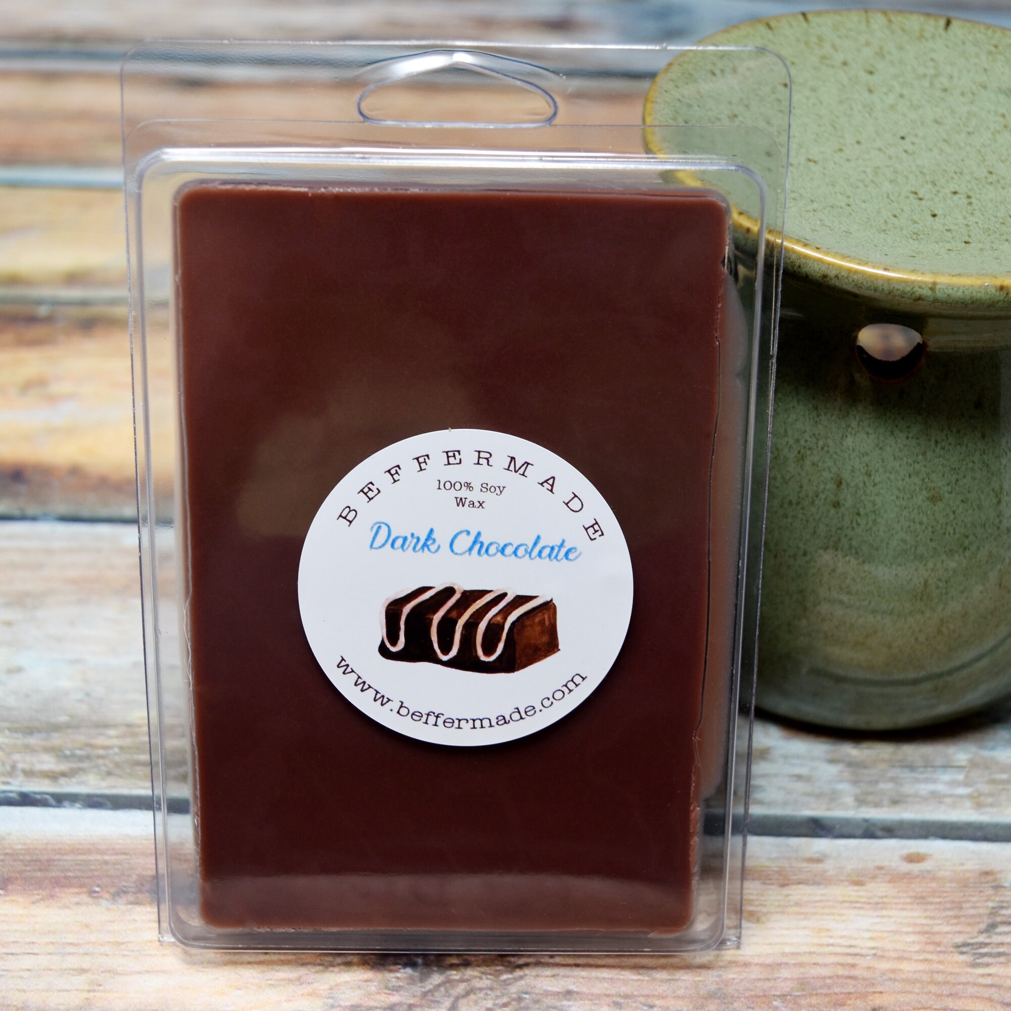 Dark Chocolate Wax Melt 6 oz Soy Jumbo Wax Melts Chocolate Etsy