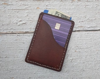 Minimalist Leather Wallet or Credit Card Wallet