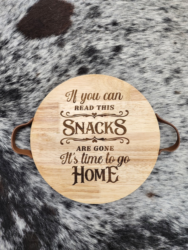 Funny snack tray, Snacks are gone go home, Bamboo Snack tray, Charcuterie snack tray image 1
