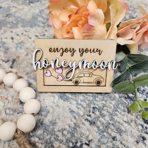 Porta-cartão presente de casamento | Porta-cartão-presente de lua de mel | Porta-cartões-presente | Presente de casamento | Presentes menores de 20 anos | Presente de casamento para menores de 20 anos
