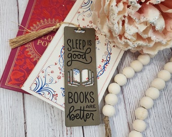 Sleep is good, books are better bookmark