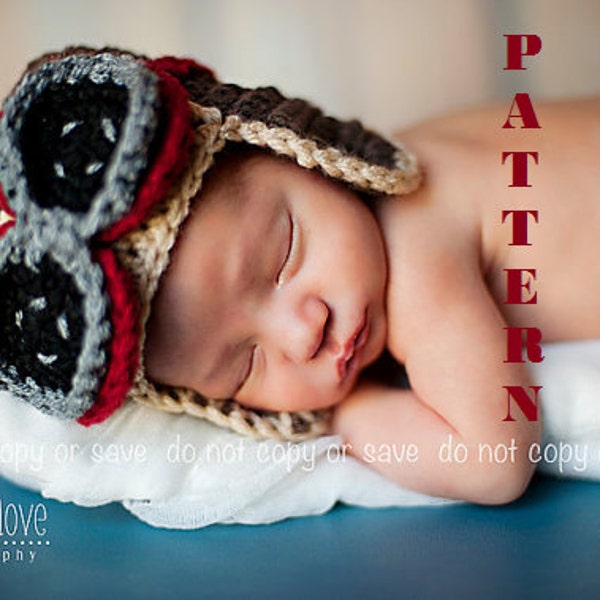 Aviator Hat Pattern, Baby Aviator Hat, Crochet Hat Patterns, Baby Hat Pattern, Crochet Pattern, Crochet Baby Hats
