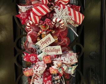 Gingerbread Swag: Holiday Front Door Wreath