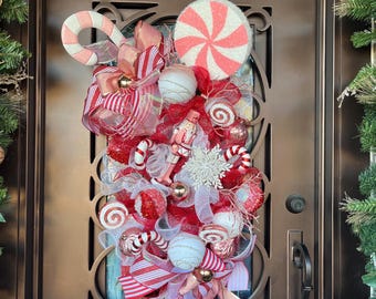 Nutcracker Door Swag: Elegant Holiday Statement Piece