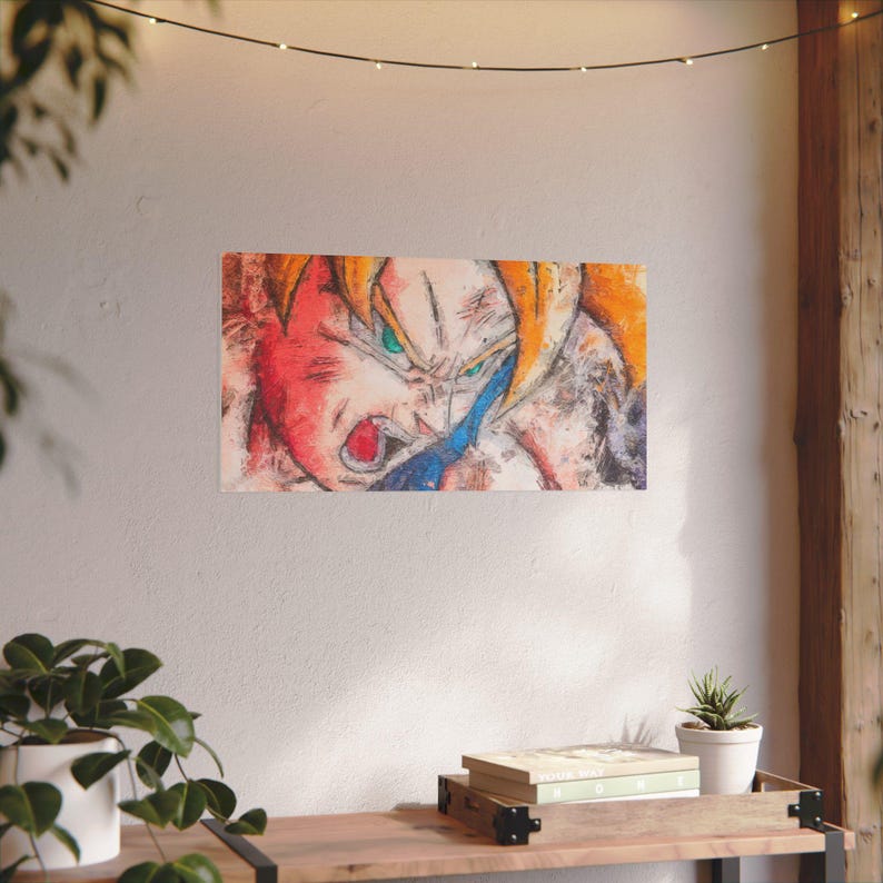Goku Super Saiyan Kamehameha - Oil Painting CANVAS - 3 Sizes - Etsy