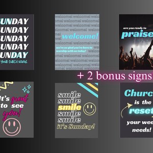 6 Church Welcome Signs Editable in Canva Pro - Etsy
