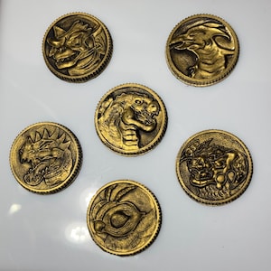 Godzilla vs Power Rangers Inspired Kaiju Ranger Coins