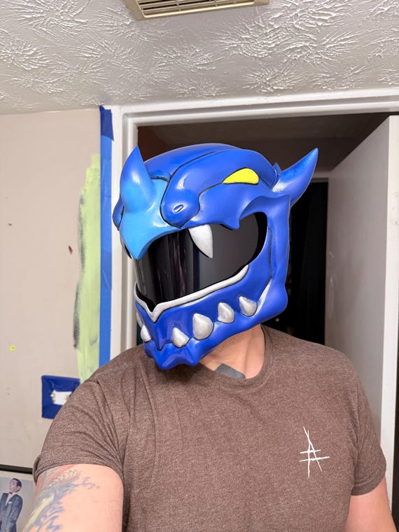 Godzilla Vs Power Rangers Inspired Blue Anguirus Kaiju Ranger
