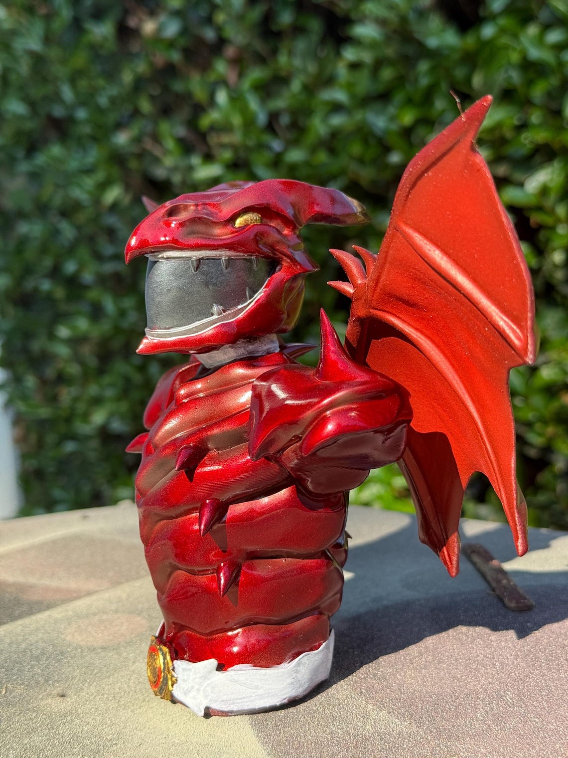 Godzilla Vs Power Rangers Inspired Red Rodan Ranger Bust - Etsy