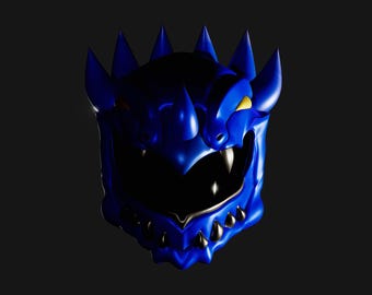 Godzilla vs Power Rangers inspired  Blue Anguirus Kaiju Ranger Helmet 3D File