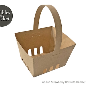 no.661 Strawberry Box with Handle Digital Download SVG & Pdf
