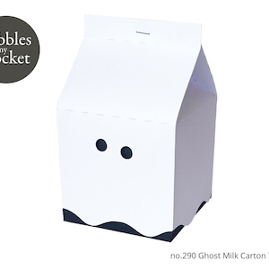no.290 Ghost Milk Carton Box Digital Download SVG & Pdf