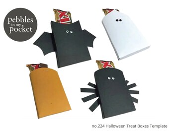 no.224 Halloween Treat Boxes Digital Download SVG & Pdf