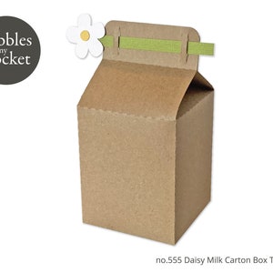no.555 Carton de lait Fleur Fente Fermeture Numérique Télécharger SVG & Pdf