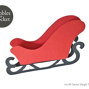 no.49 Santa Sleigh Digital Download SVG & Pdf