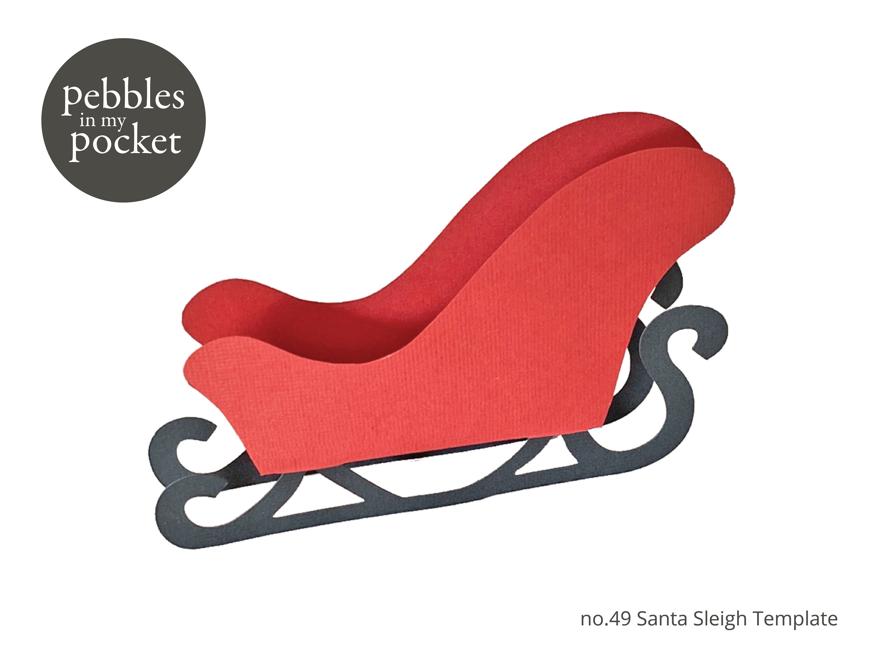 Santa Sleigh Template Santa Sleigh Template