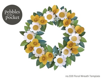 no.559 Floral Wreath Digital Download SVG & Pdf